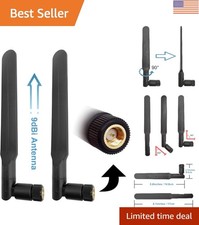 Omni-Directional 4G LTE Antenna - 9 dBi High Gain SMA Male Connector 2 Pack picture