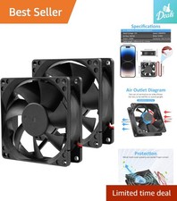 Efficient 80mm 12V DC Fans - Low Noise, High Airflow Cooling Solution for PCs picture