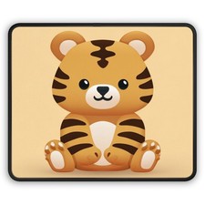 Cute Baby Tiger Gaming Mouse Pad | Kawaii Animal Desk Mat picture