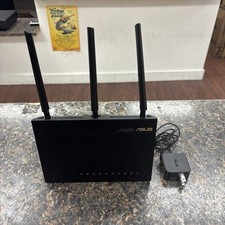 ASUS RT-AC68U Dual-Band AC1900 Gigabit Wi-Fi Router, 4-Port, USB, Black picture