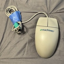 VTG eMachines Ergo+ Ergonomic Wired PS/2 Mechanical 2-Button Gray Mouse K300A113 picture