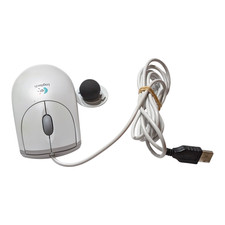 Logitech First Pilot Wheel Mouse M-BE58 USB 2-Button White Vintage USA Duty Paid picture