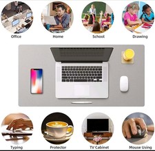 Large Size Office Computer Desk Protector Mat PU Leather Waterproof Non Slip Mou picture