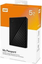 WD Passport - 5TB HDD Storage - NEW Free 2-3 Day Delivery - WDBPKJ0050BBK-WESN picture