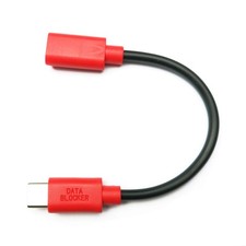 PortaPow USB-C to C Data Blocker - Protect Against Juice Jacking 1, Black  picture