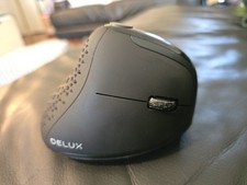 Used - Delux Seeker Ergonomic Mouse Wireless, Vertical Mouse with OLED Screen picture