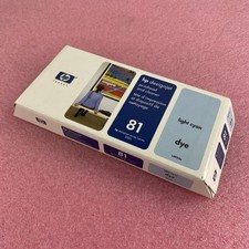 HP C4954A 81 Light Cyan Printhead and cleaner Designjet 5000 25 APR 2008 picture