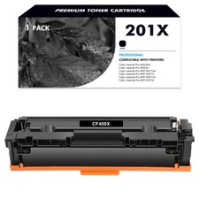 1PK Black Toner for HP 201X 201A CF400X Laserjet Pro MFP M277dw M277c6 M252dw picture