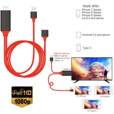 HDMI Cable 1080P Phone to TV HDTV AV Adapter Universal For iPhoneAndroid Type C picture