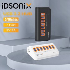 USB C Hub 4/7 Ports USB 3.2 Gen 2 Type A ports SD/TF card slot 5/10gbps for PC picture