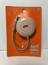 new Surf Onn USB 2.0 Hub pink With 4 USB 2.0 Ports 5