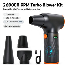 Electric Air Duster-260000RPM Super Power Cordless Air Duster, 3-Gear Adjustable picture