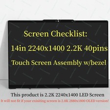 5d10s39812 Lcd Module Sb Lenovo Yoga 7 14ial7 82qe000kus 5D10S39867 5D10S39869 picture