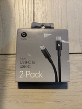 Beats USB-C to USB-C Woven Cables (1.5 m) - Bolt Black (2pk) picture
