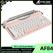 AJAZZ x ATTACK SHARK  AF84 Wireless Membrane Silent Typewriter Dual-Mode picture