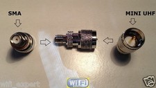 1 x SMA Female to Mini-UHF Male RF Coax Adapter Connector Converter USA picture