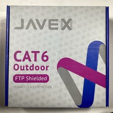 JAVEX CAT6 FTP Outdoor Ethernet Cable, 23AWG CCA Patch Cord, 100M picture
