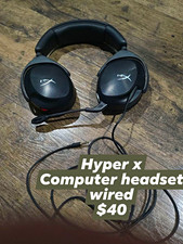HyperX Cloud II Wired Over-Ear Headset Black 3.5mm Boom Mic Adjustable picture