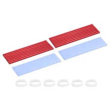 2 Set M.2 2280 Nvme SSD Heatsink 70x22x3mm Radiator Cooler Heat Sink Red picture
