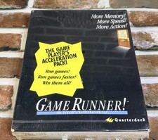 Vtg 1995 Quarterdeck GAME RUNNER Version 2.0 for PC or MS DOS New Sealed picture