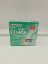 Memorex Pocket CD-RW 5PK - 8cm - 4x - 210Mb - 24 min / New & Sealed picture