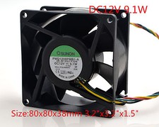 SUNON Cooling Fan PMD1208PMB1-A DC12V 9.1W 8CM 8038 80x80x38mm 3.2