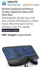 Sablut Ergonomic Backlit Keyboard (Blue) picture