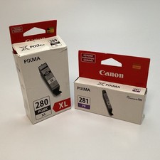 Canon PGI-280XL PGBK Black & CLI-281 PB Photo Blue Genuine Ink Cartridges picture
