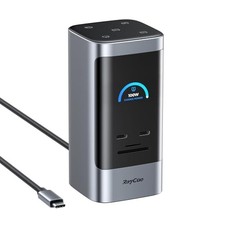  USB C Docking Station, 15in1 Triple Display with 5 Shortcut Button, Smart Grey picture