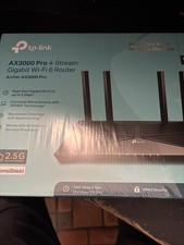 TP-Link Archer AX3000 Pro 4-Stream Gigabit Wi-Fi 6 Router Black Used picture