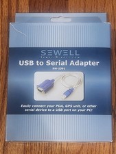 Sewell InstaCOM USB to Serial Adapter | DB9 Male RS232 | 2 ft SW-1301 NIB picture