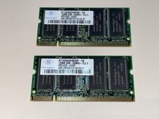 Nanya 128MB x 2 (256MB Total) DDR-266MHZ PC2100S RAM SODIMM Laptop Memory RAM picture