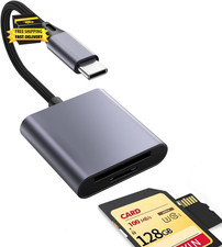 1PCS USB C to SD Card Reader, Supports SD and TF Memory Cards, Upgraded with a M picture