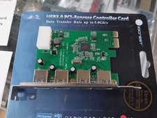 IOCrest PCI Express PCIe to USB 3.0 4-port Expansion Card Etron EJ188 Chipset picture