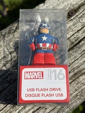 Marvel Captain America 16GB Flash Drive By eKids New Old Stock Unopened Pkg. picture