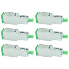 6x 2dB SC APC Connector Fiber Optic Optical Attenuator Single Mode Metal Green picture