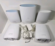Lot of 5 NETGEAR Orbi Routers RBS50 RBR20, RBS20 Mesh WiFi System picture