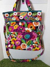 Vera Bradley Va Va Bloom Quilted Tote Bag Crossbody Laptop Y2K Boho Floral picture