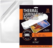 5 Mil Thermal Laminating Pouches – Heavy Duty Clear Laminating Sheets for picture
