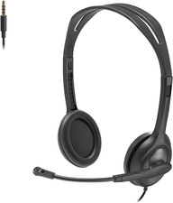H111 Stereo Headset with 3.5 Mm Audio Jack, Black picture