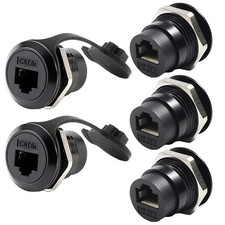 5 PCS Waterproof RJ45 Panel Mount Connector CAT6A/6/5E Shielded Ethernet LAN picture