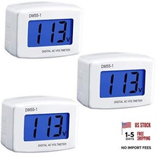 Weewooday Pcs Voltage Test Monitor Flat Us Plug Ac 80-00v LCD Digital 3 picture