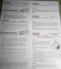 1988 Digital Research GEM Fact Sheets - Desktop Publisher, Artline, etc picture
