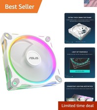 Prime MR120 ARGB Fan White Single Pack, 28mm Extra-Thick Frame, Quiet, high-P... picture