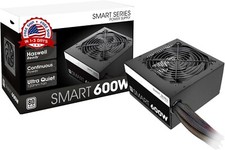 Fuente de alimentación no modular de 600 W para ordenador personal, color negro picture