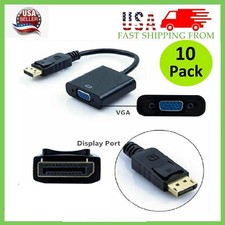 10 x Display Port to VGA Female Video Cable Cord Converter Adapter PC Monitor picture