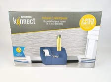 Bostitch Konnect Workspace + Cable Organizer 3pc Starter Set Tape Dispenser Blue picture