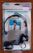 Vintage Labtec C-15 LIGHTWEIGHT HEADSET w/BOOM MIC Computer 1993 STILL SEALED picture