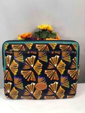 FOSSIL Color Pencil Sharper Coated Canvas Tech Tablet Zip Pouch picture