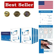 Eco-Friendly 8.5x11 Printer Paper - 4000 Sheets, 20 lb, 92 Bright, Smooth Finish picture